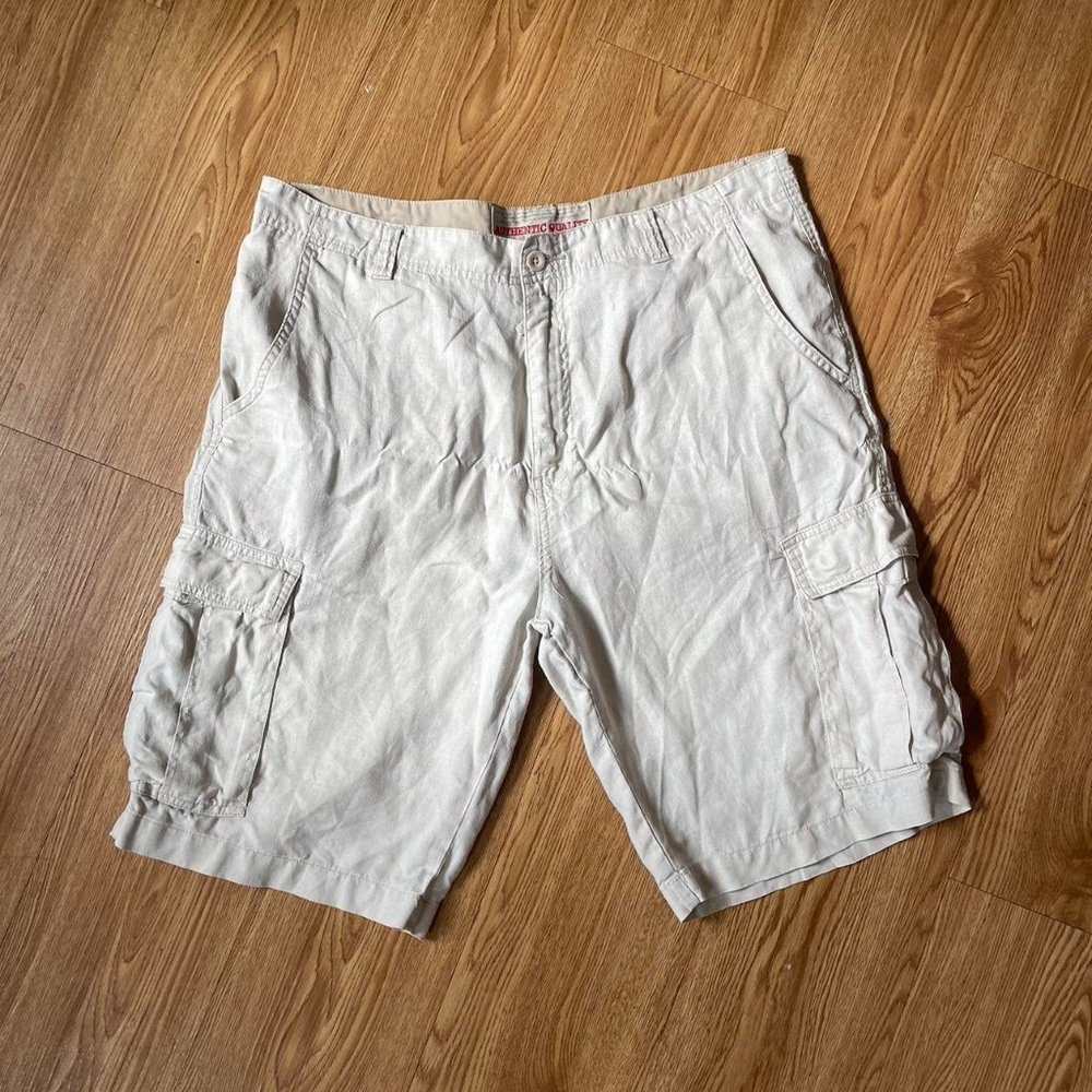 Next Mens Cream Shorts